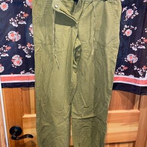 Olive Green womens Pants